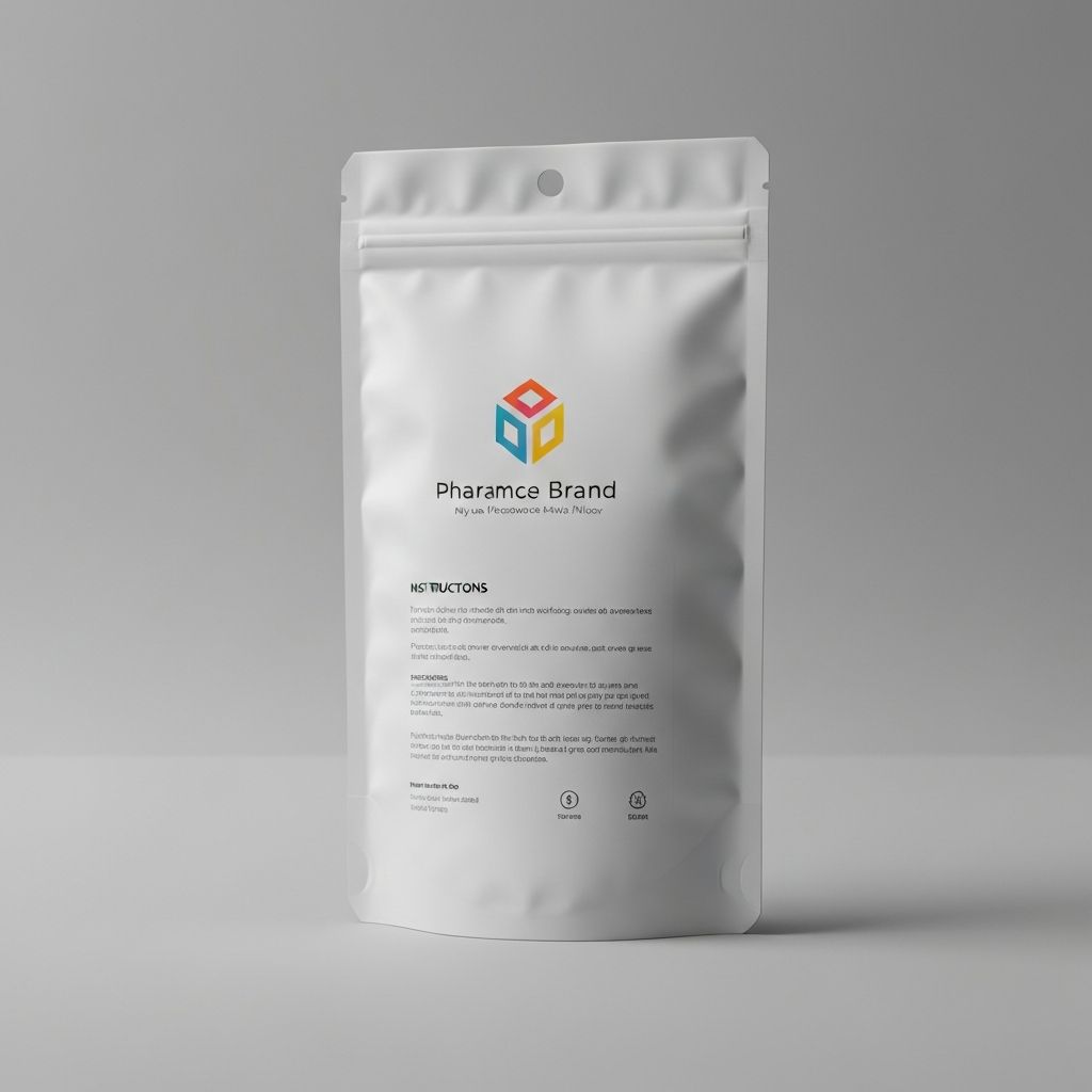 Custom branded mylar bag with full-color printing